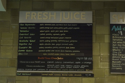 fresh juices