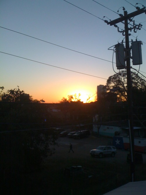 sunset on the east side