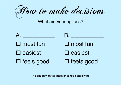 how to make decisions