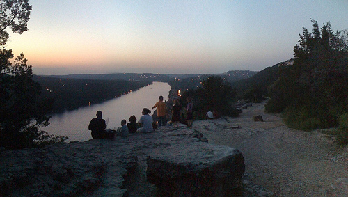 The view from Mt Bonnell The view from Mt Bonnell
