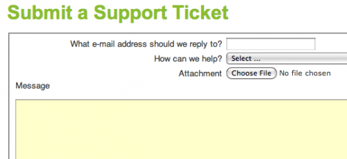 Open a support ticket Open a support ticket