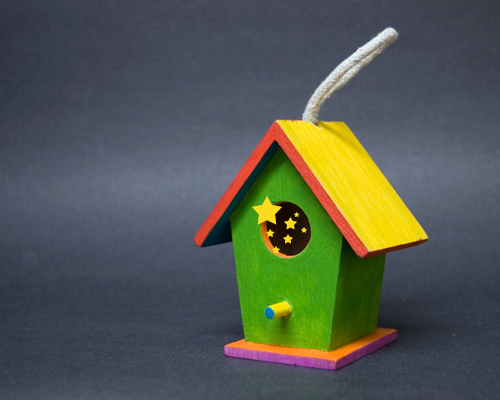 Birdhouse Painted by Kelly Cree Birdhouse Painted by Kelly Cree