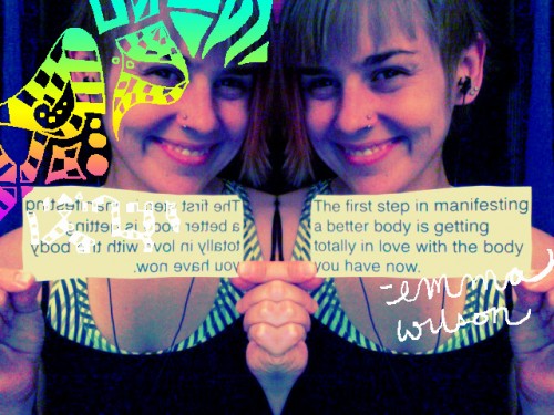 The first step in manifesting a better body is getting totally in love with the body you have now. The first step in manifesting a better body is getting totally in love with the body you have now.