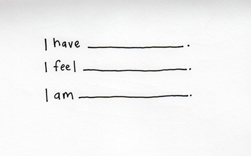 I have, I feel, I am by Kelly Cree I have, I feel, I am by Kelly Cree
